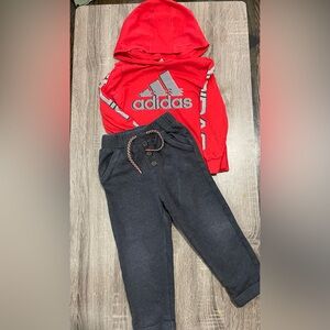 Adidas Kids Dark Gray Joggers